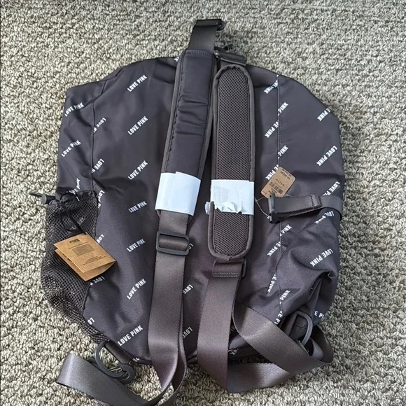 PINK Victoria's Secret Gray Convertible Campus Duffel Bag - Picture 2 of 6